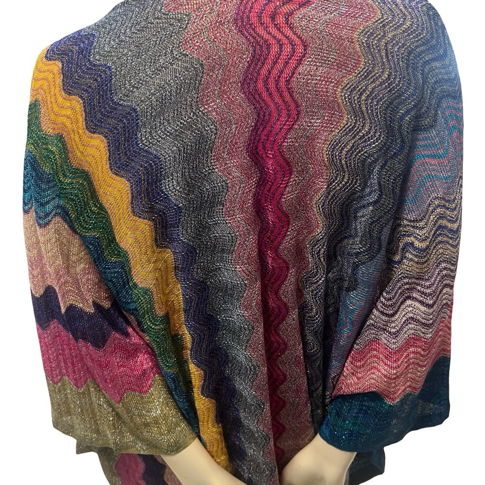 Free People Colorful Knit Shawl - Picture 8 of 16